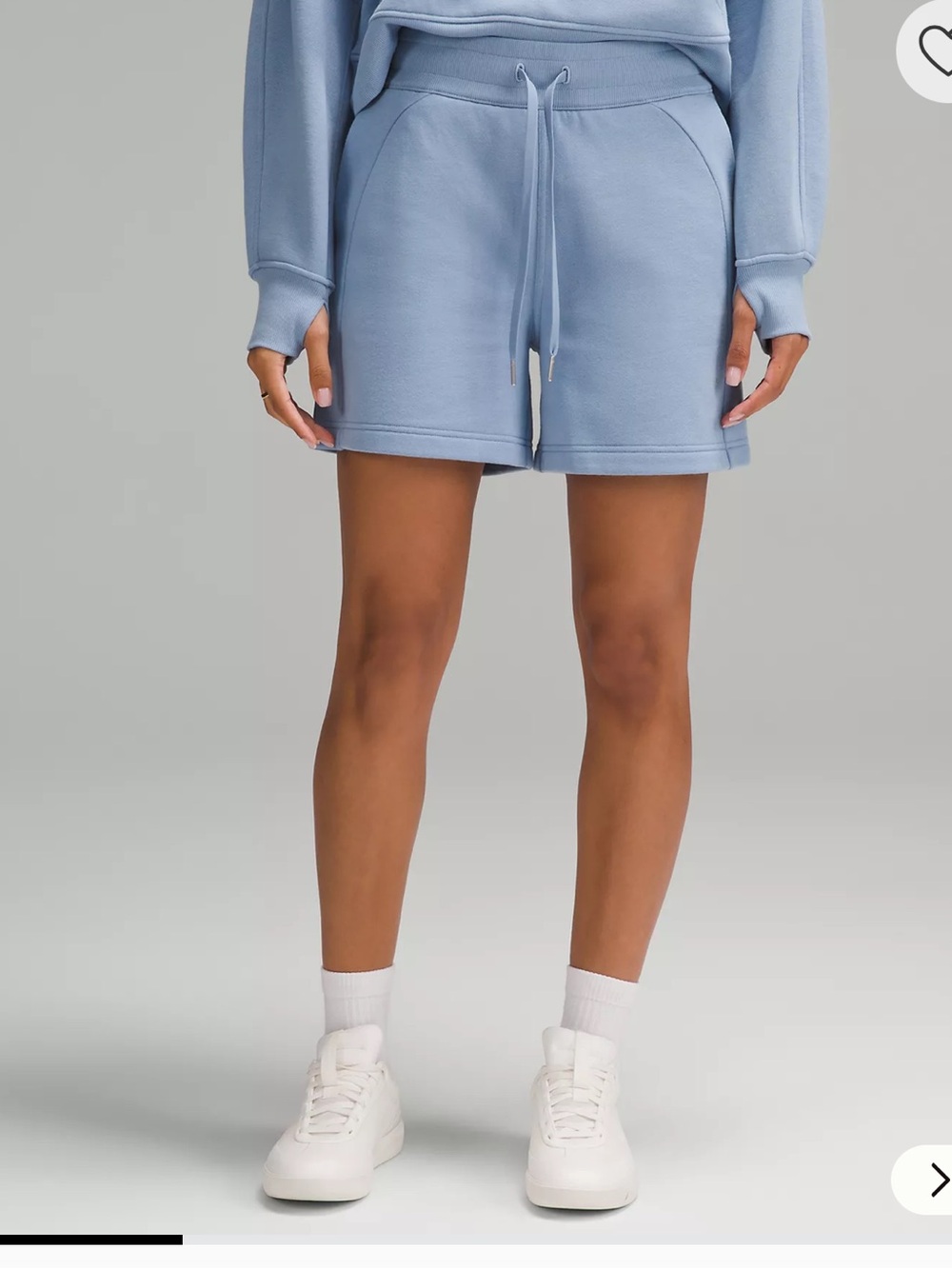 Lululemon scuba shorts- blue willow